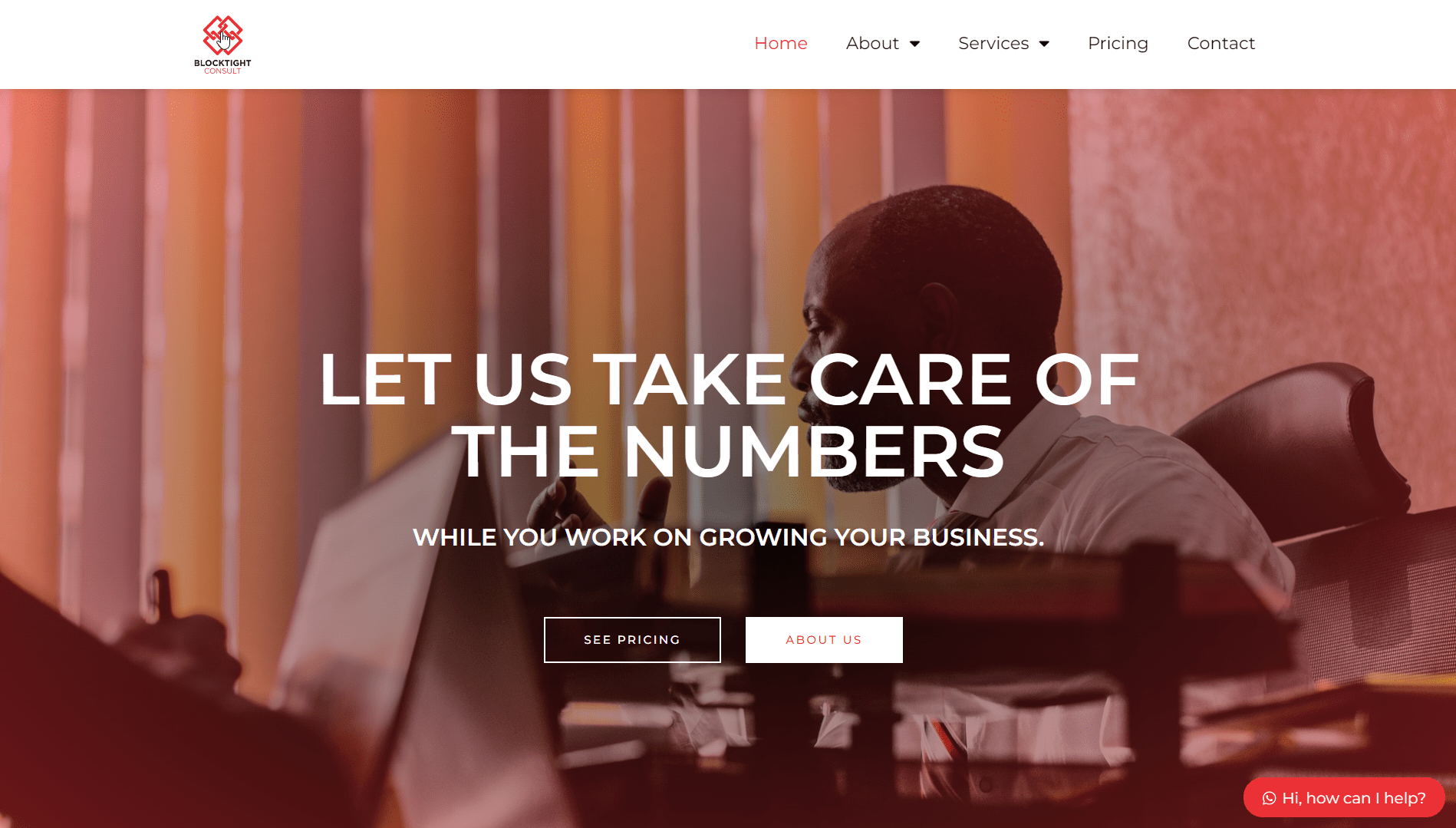 Blocktight Consult website
