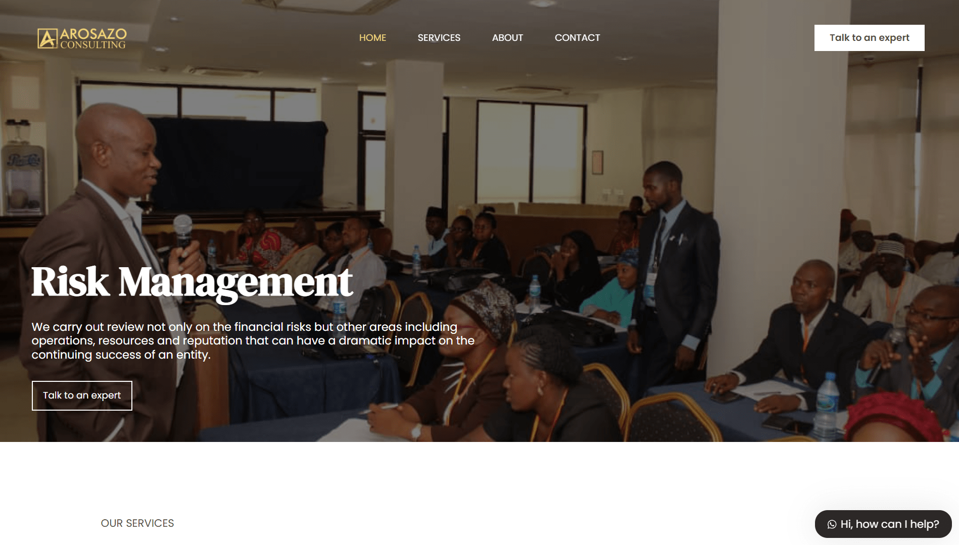 Arosazo Consulting website