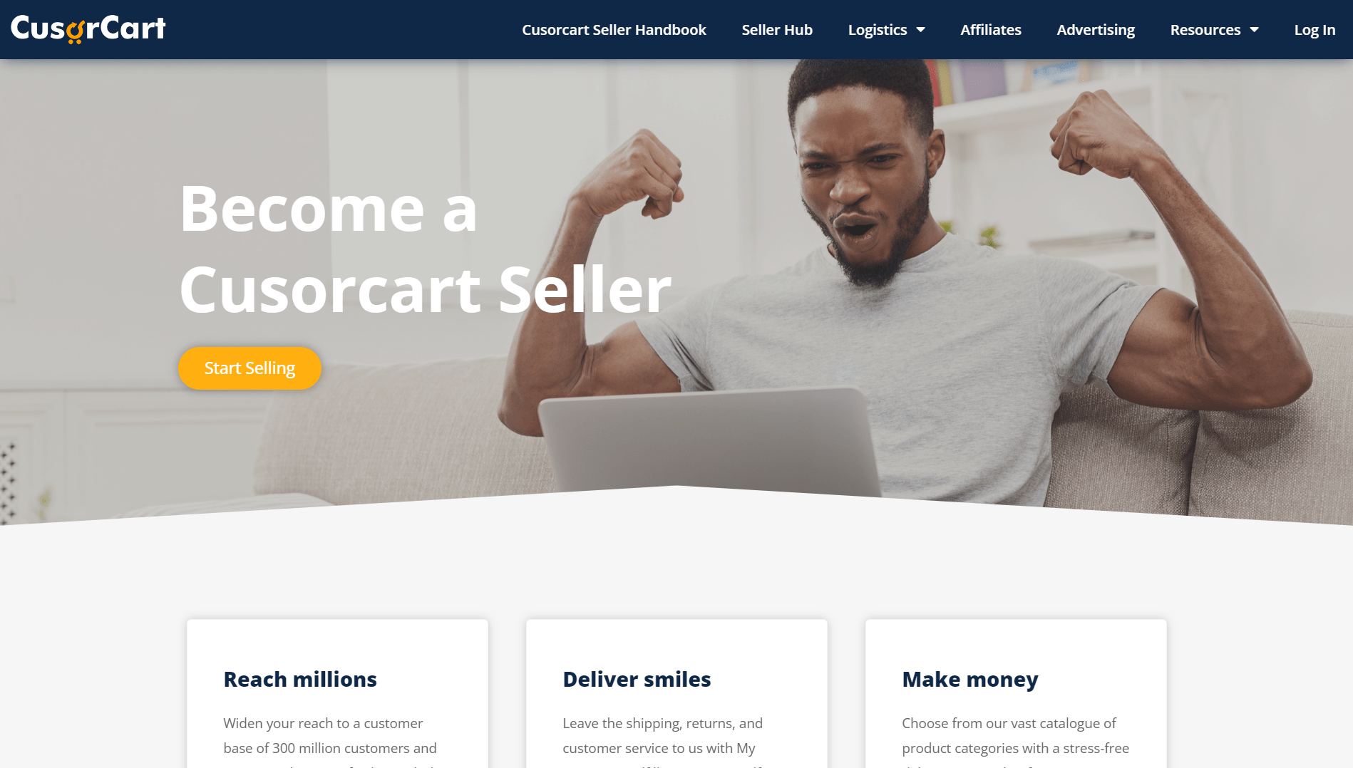 Cusorcart Global website