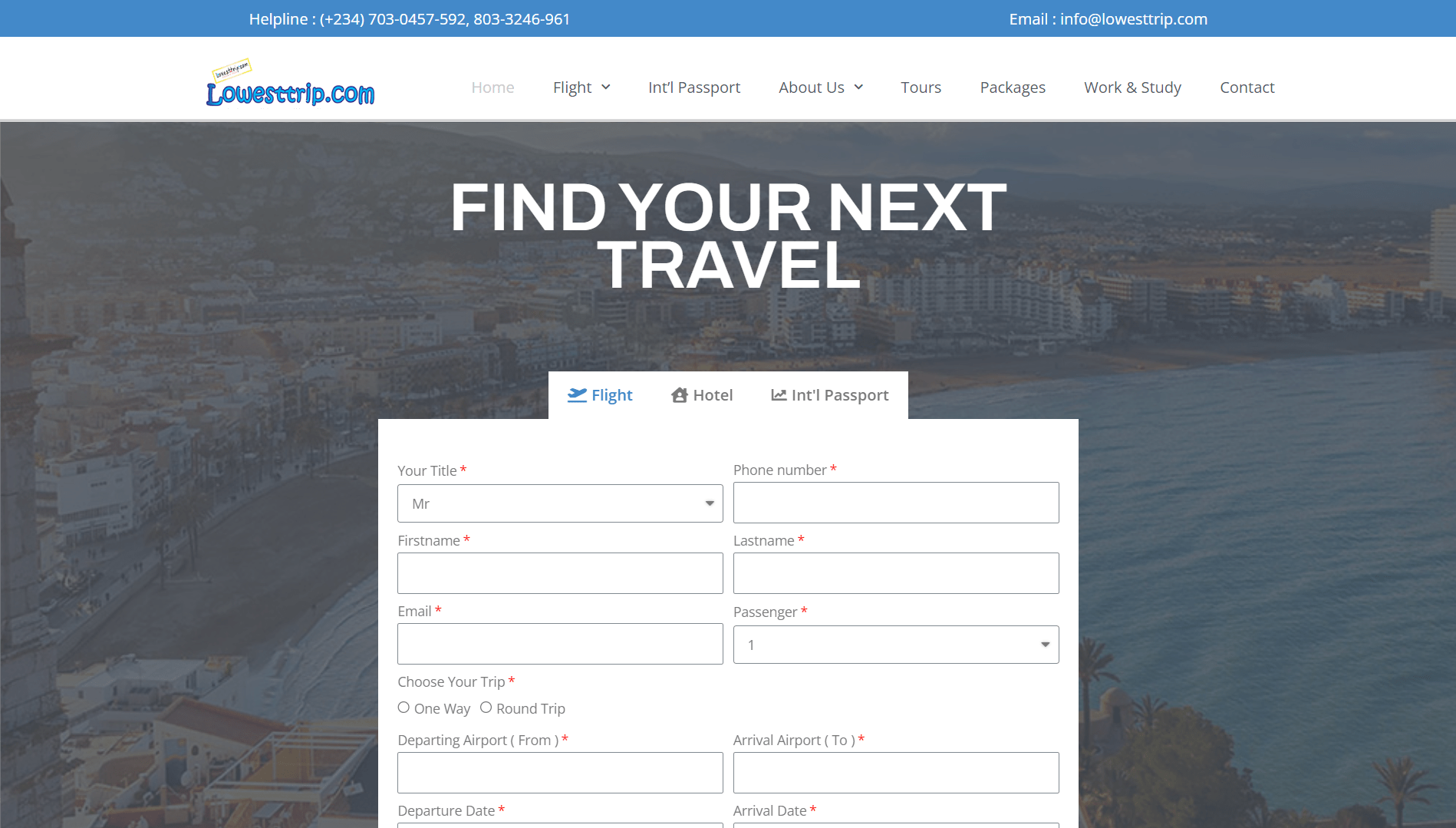 Lowest Trip website