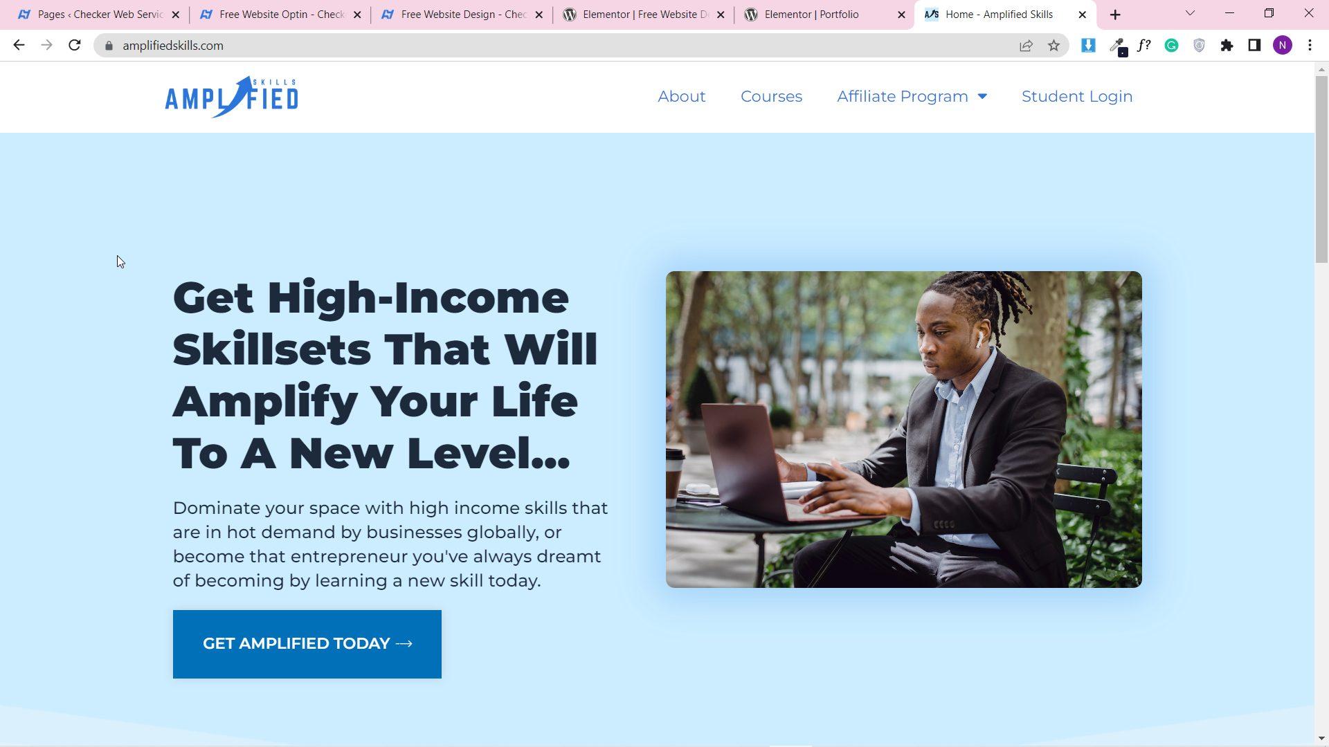 Amplified Skills website