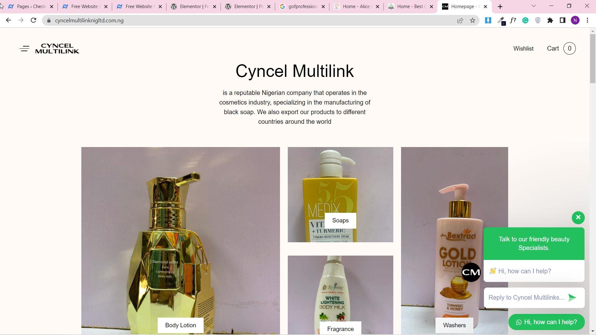 Cyncel Multilink Nig Ltd website