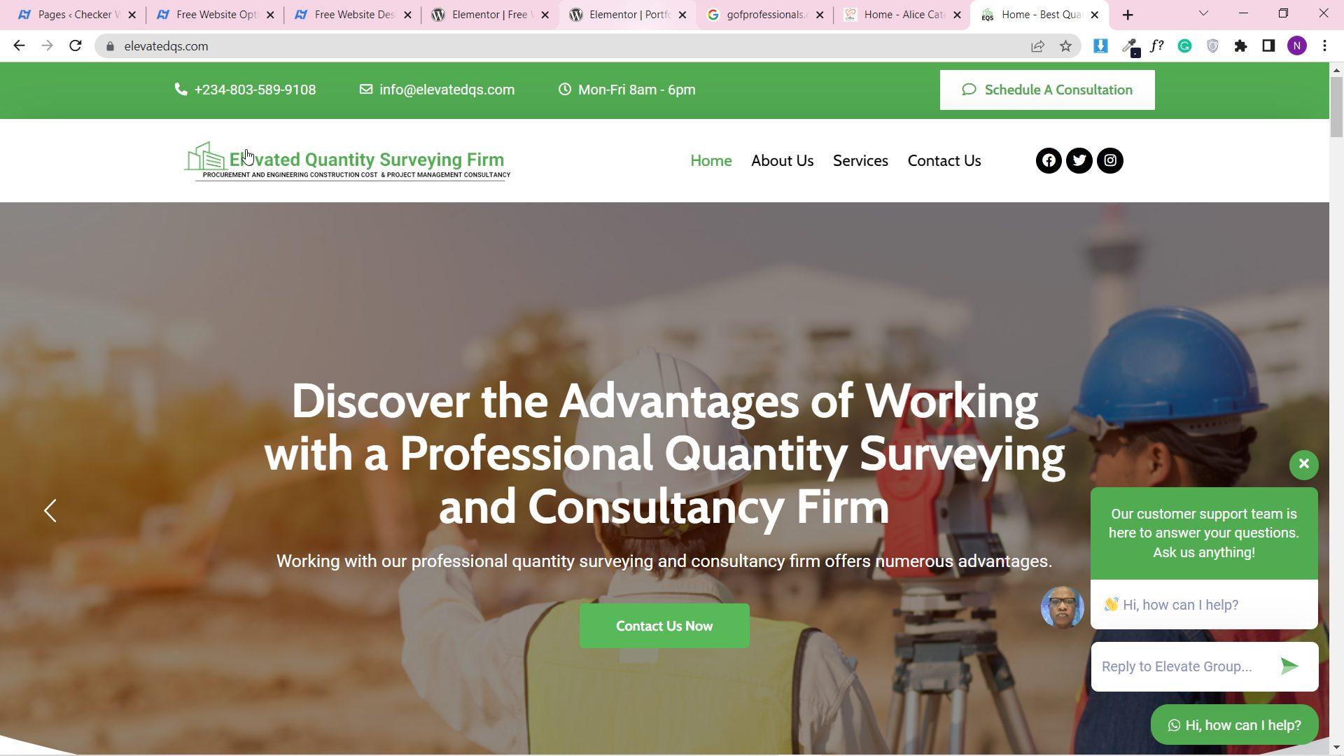 Elevated QS website