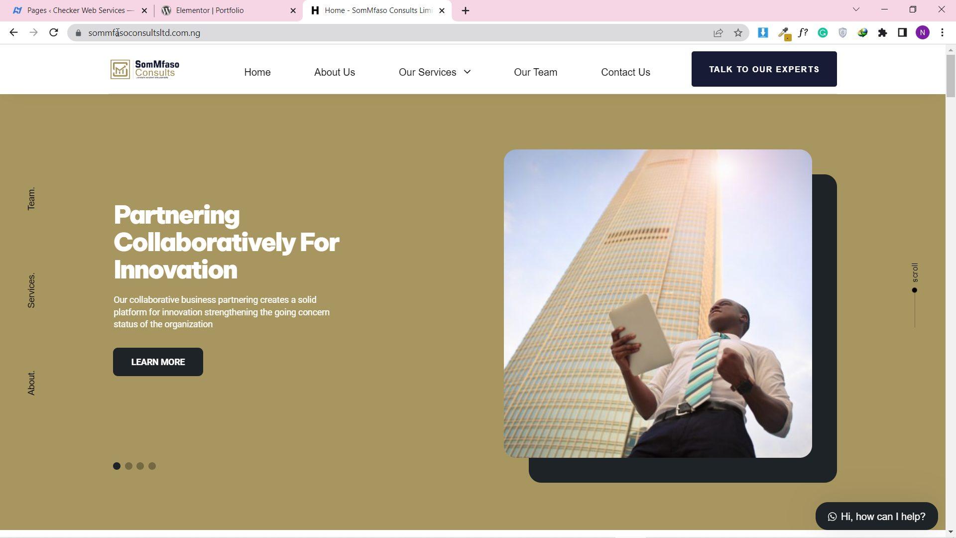 Sommfaso Consults Ltd website